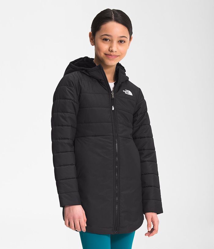 Chaqueta The North Face Niña Negras Reversible Mossbud Swirl Parka 50716NGJY